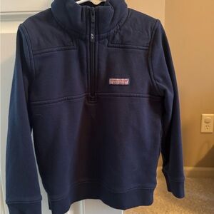 Vineyard Vines Boys Navy Shep Quarter Zip Sweat Shirt